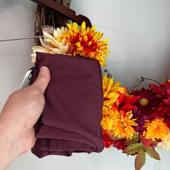 prAna LUXARA Womens High Rise Moisture Wicking Pocket Legging SMALL in FIG - Picture 8 of 8